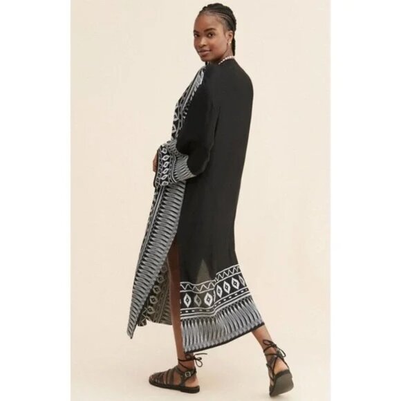 Anthropologie Ollari Embroidered Duster - Picture 4 of 7
